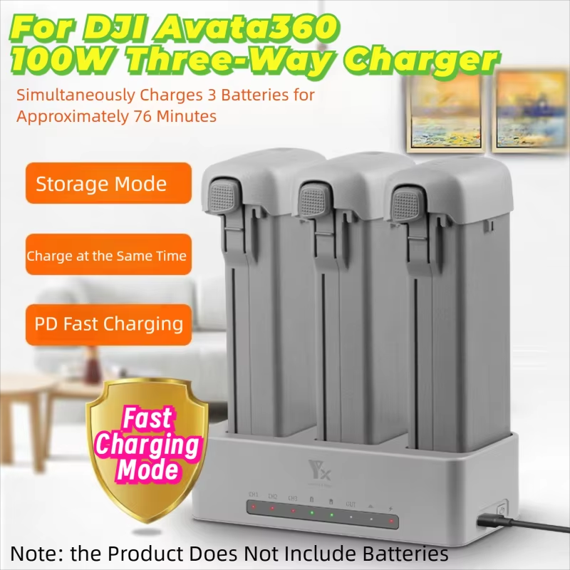 Drone Power Bank - For DJI AVATA360 Drone Battery three-way