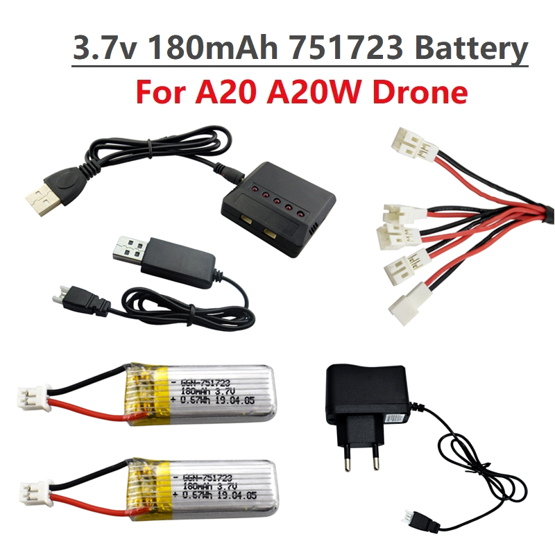 Drone Power Bank - Original 3.7V 180mAh Lipo Battery And