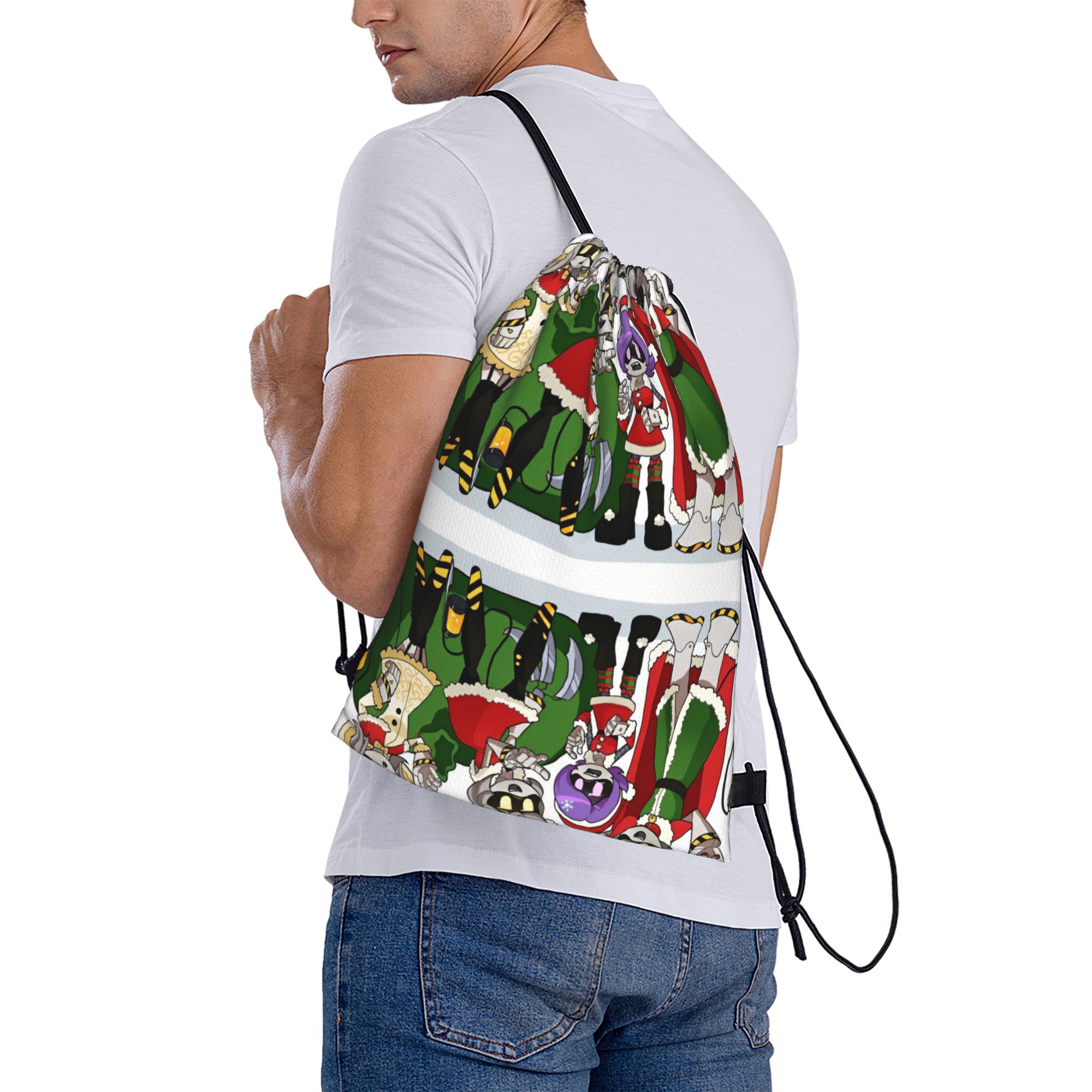 Drone Backpack - A MURDER Drones christmas-bayingimg Drawstring Bag