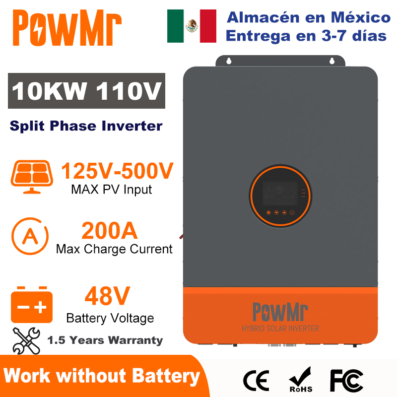 Drone Solar Charger - PowMr 10KW Split Phase Inverter 48V