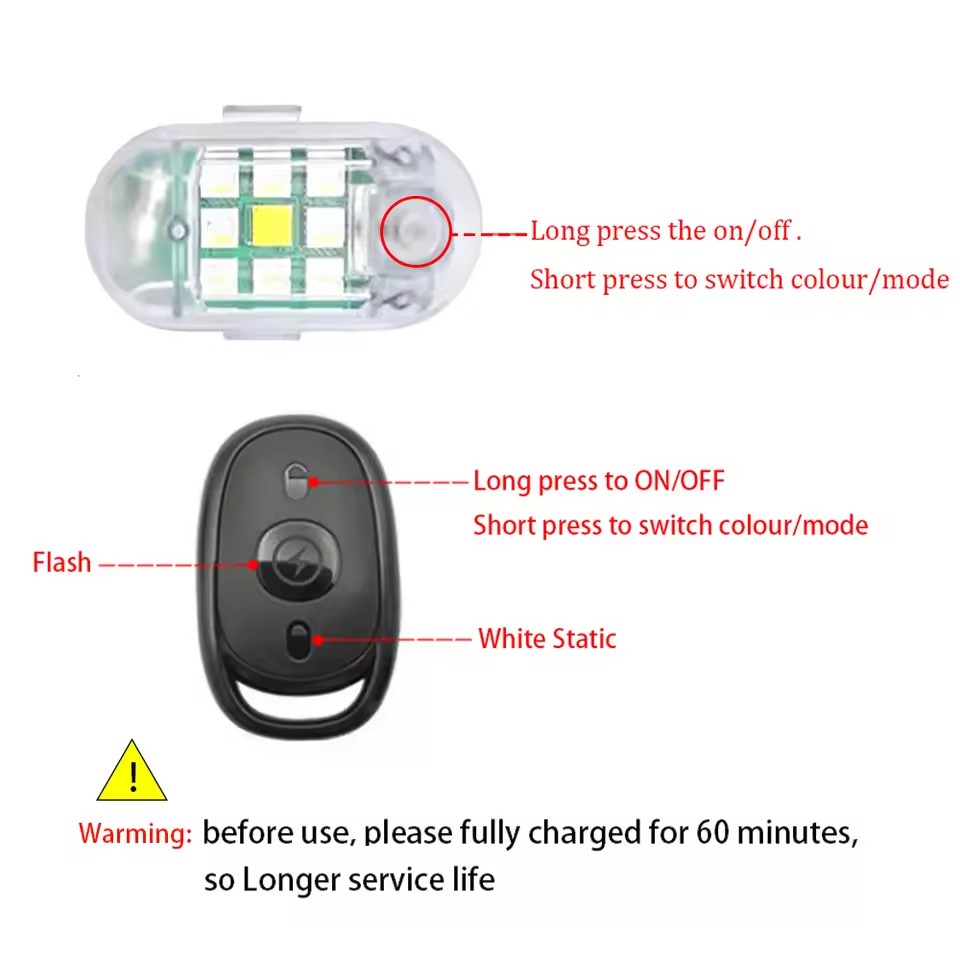 Wireless Remote Control LED St - Drone Strobe Light ulasan dan harga