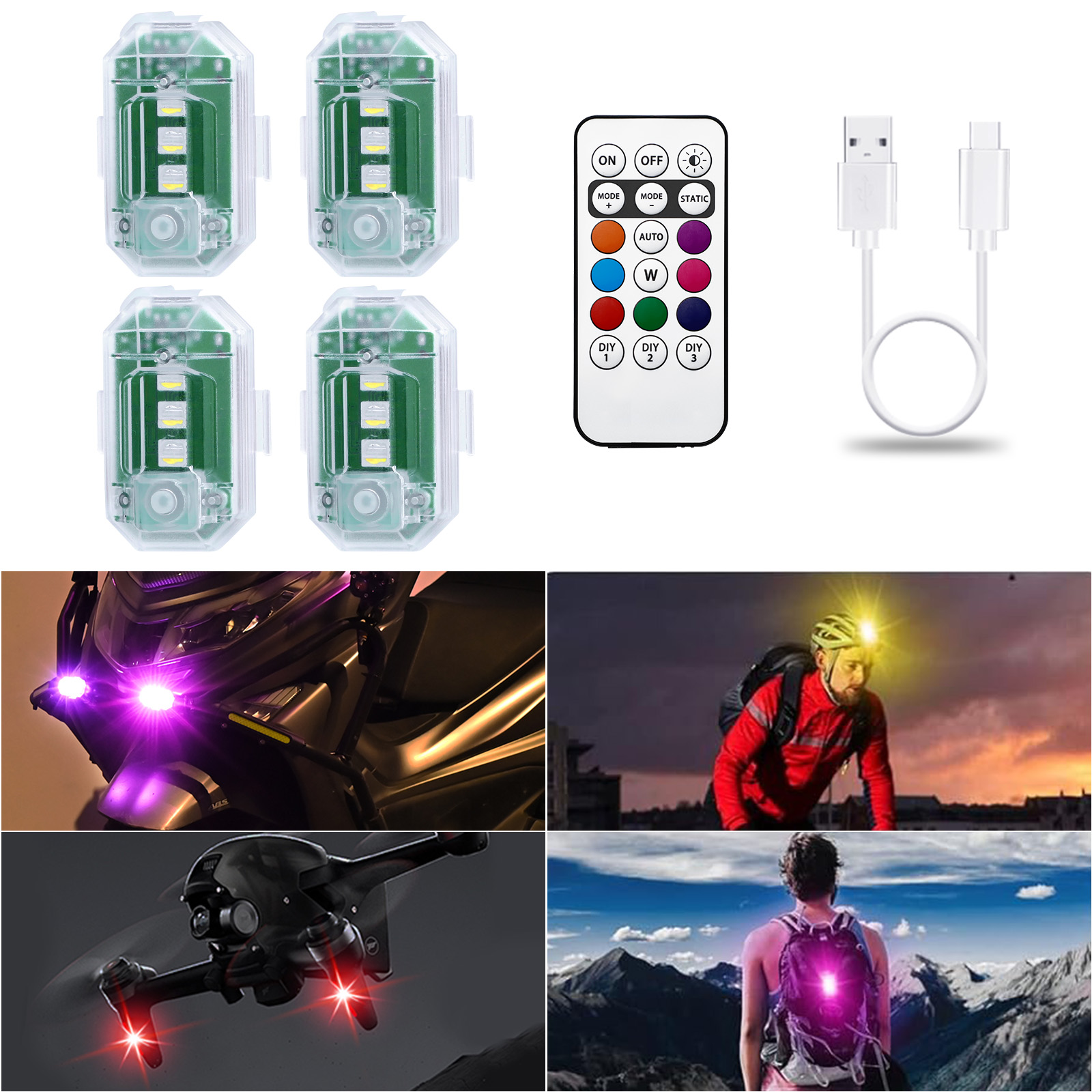 LECART Wireless Led Lights for - Drone Strobe Light ulasan dan harga