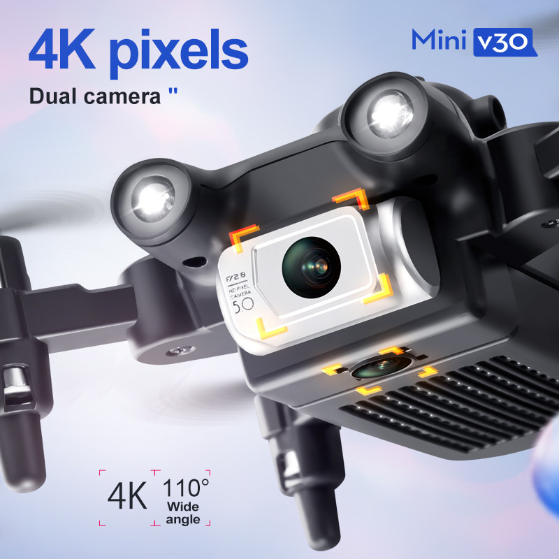 Mini V30 WiFi FPV Drone With 4 - Drone Remote Controller Lanyard ulasan dan harga