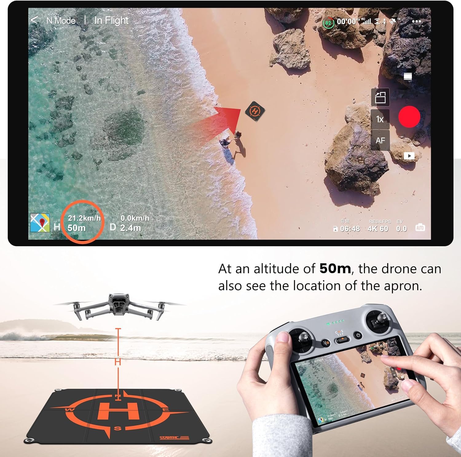 STARTRC Drone Landing Pad, Uni - Drone Landing Pad ulasan dan harga