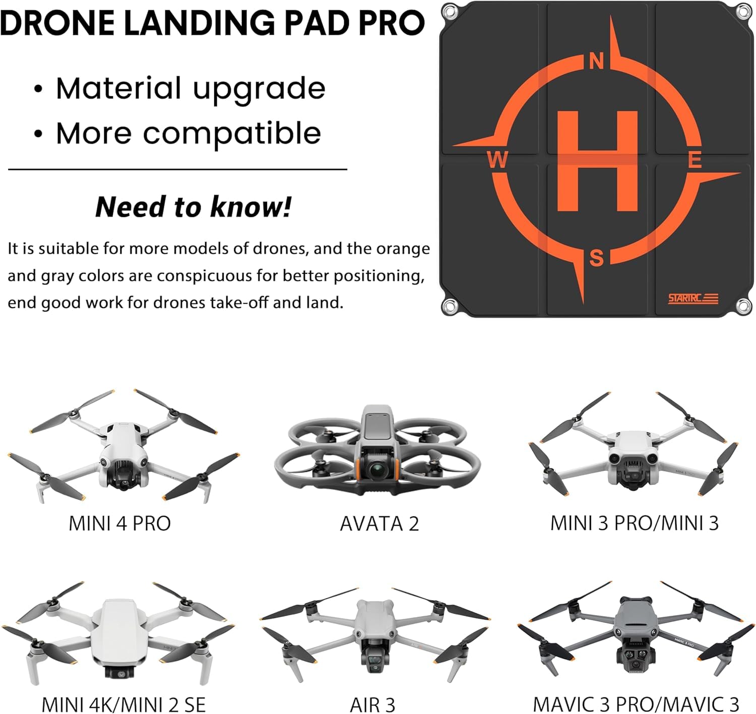 STARTRC Drone Landing Pad, Uni - Drone Landing Pad ulasan dan harga