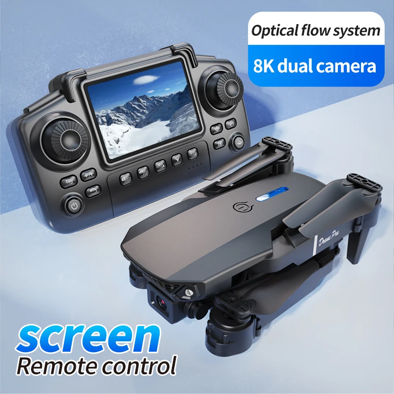 Professional E88 PRO Drone wit - Drone Controller Screen ulasan dan harga