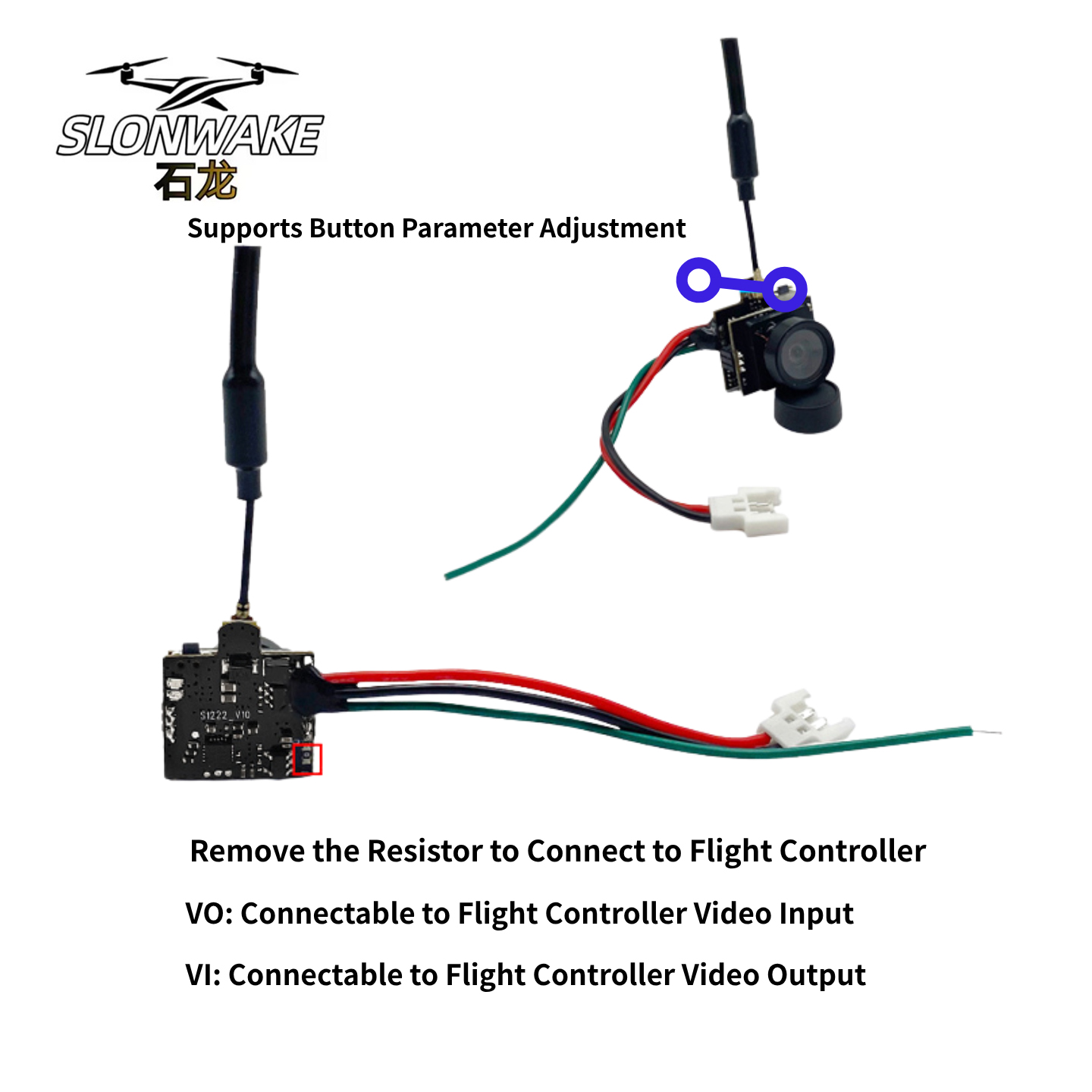 SLONWAKE 5.8G Analog Video Tra - Drone Controller Screen ulasan dan harga