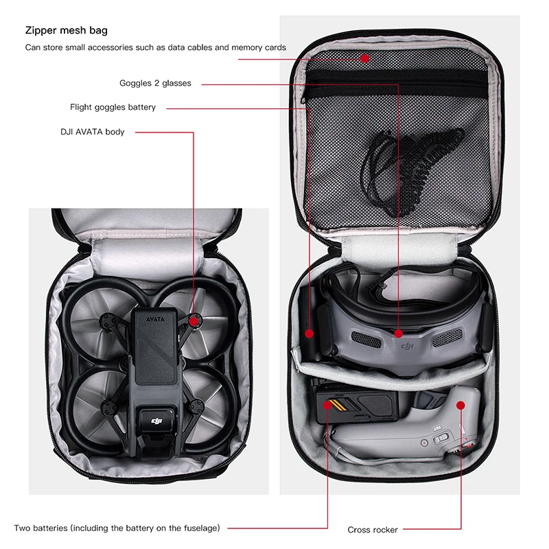 Portable Case Dual Layer Stora - Drone Carrying Case ulasan dan harga