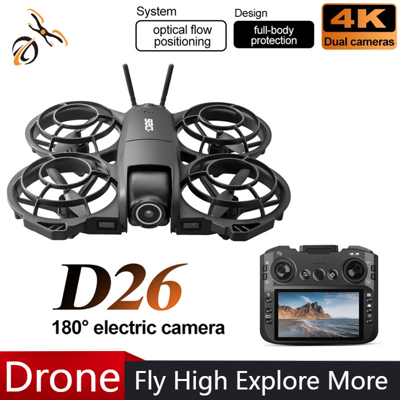 D26 Drone 4K Aerial HD 180° Ca - Drone Power Bank ulasan dan harga
