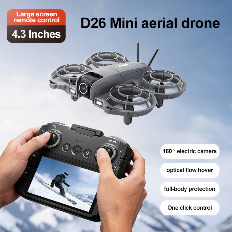 D26 Drone 4K Aerial HD 180° Ca - Drone Power Bank ulasan dan harga