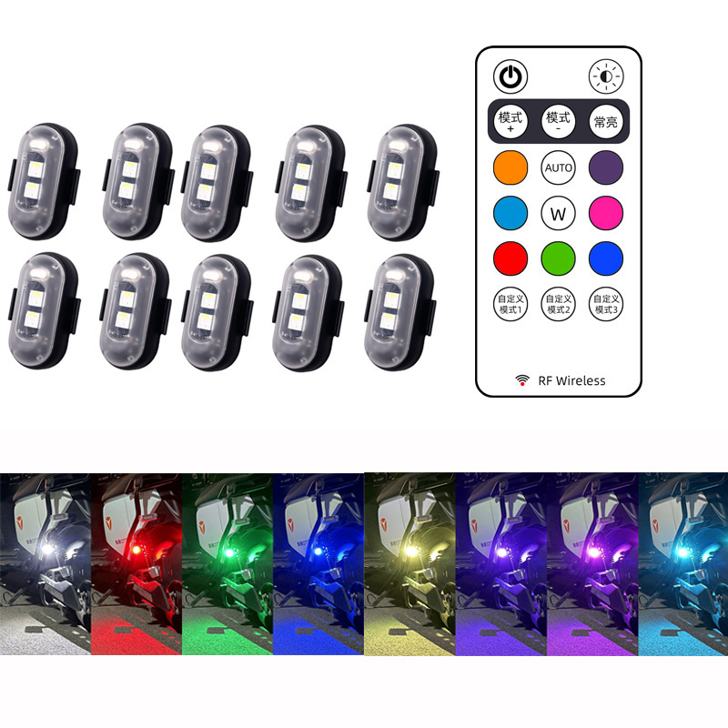 10x 4x 8Colors Wireless LED Dr - Drone Strobe Light ulasan dan harga