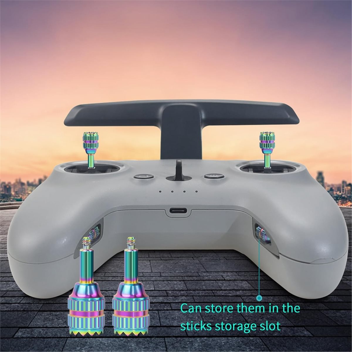 DT75BG 4PCS Metal Control Joys - Drone Control Stick ulasan dan harga