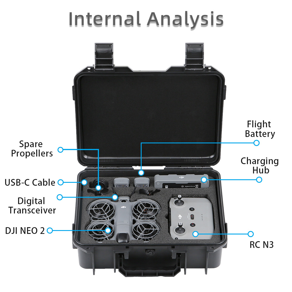 For DJI NEO 2 Case Bag Explosi - Drone Hard Shell Case ulasan dan harga