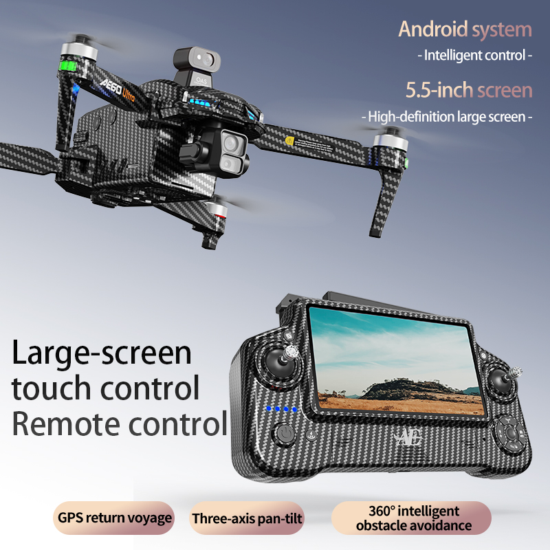 AE60 GPS Drone Professional 8K - Drone Controller Screen ulasan dan harga