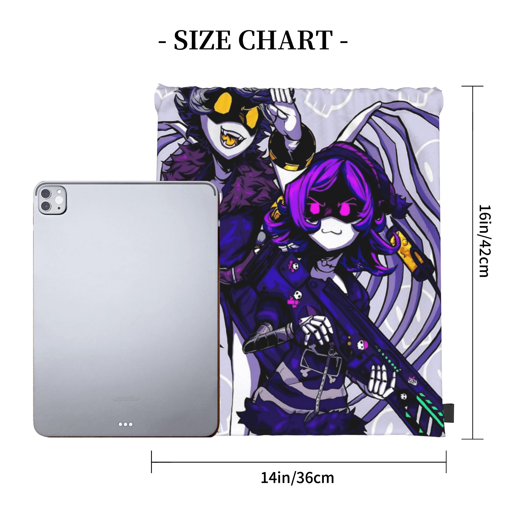 Murder Drones Anime Drawstring - Drone Backpack ulasan dan harga