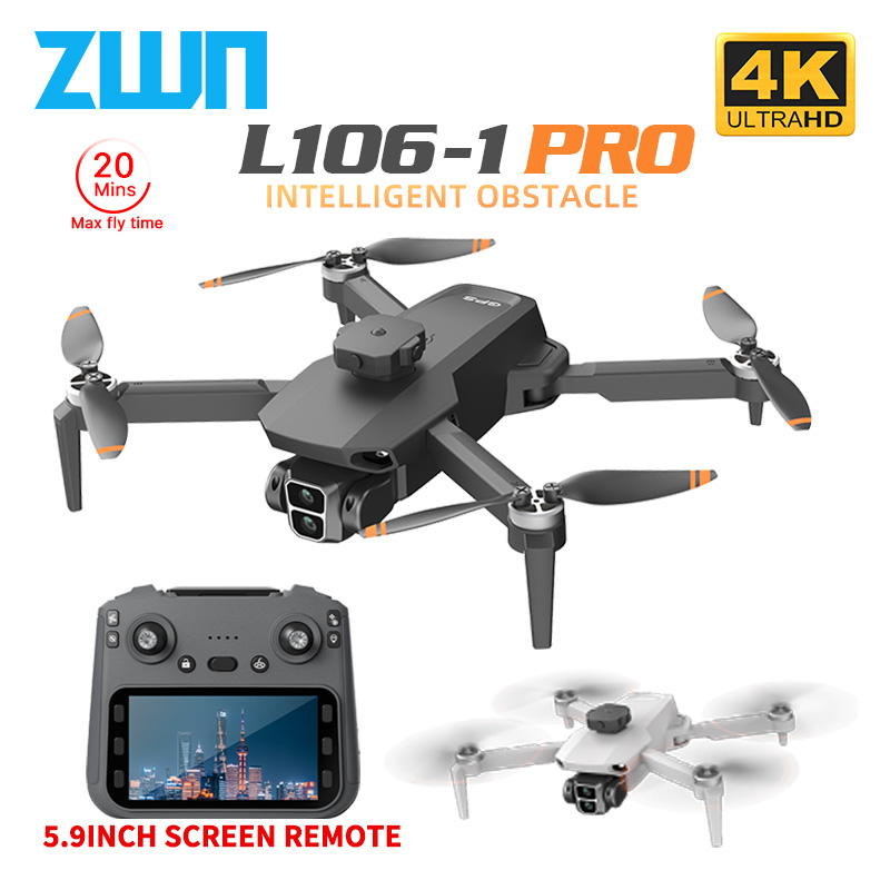 L106-1PRO GPS Professional Dro - Drone Controller Screen ulasan dan harga