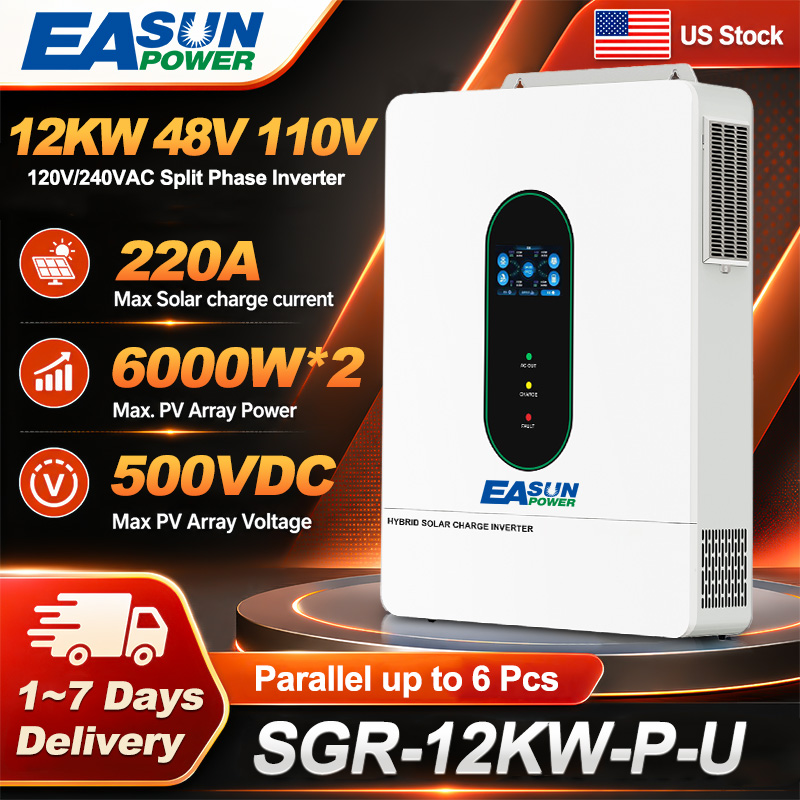 EASUN US 12KW 12000W Split Pha - Drone Solar Charger ulasan dan harga