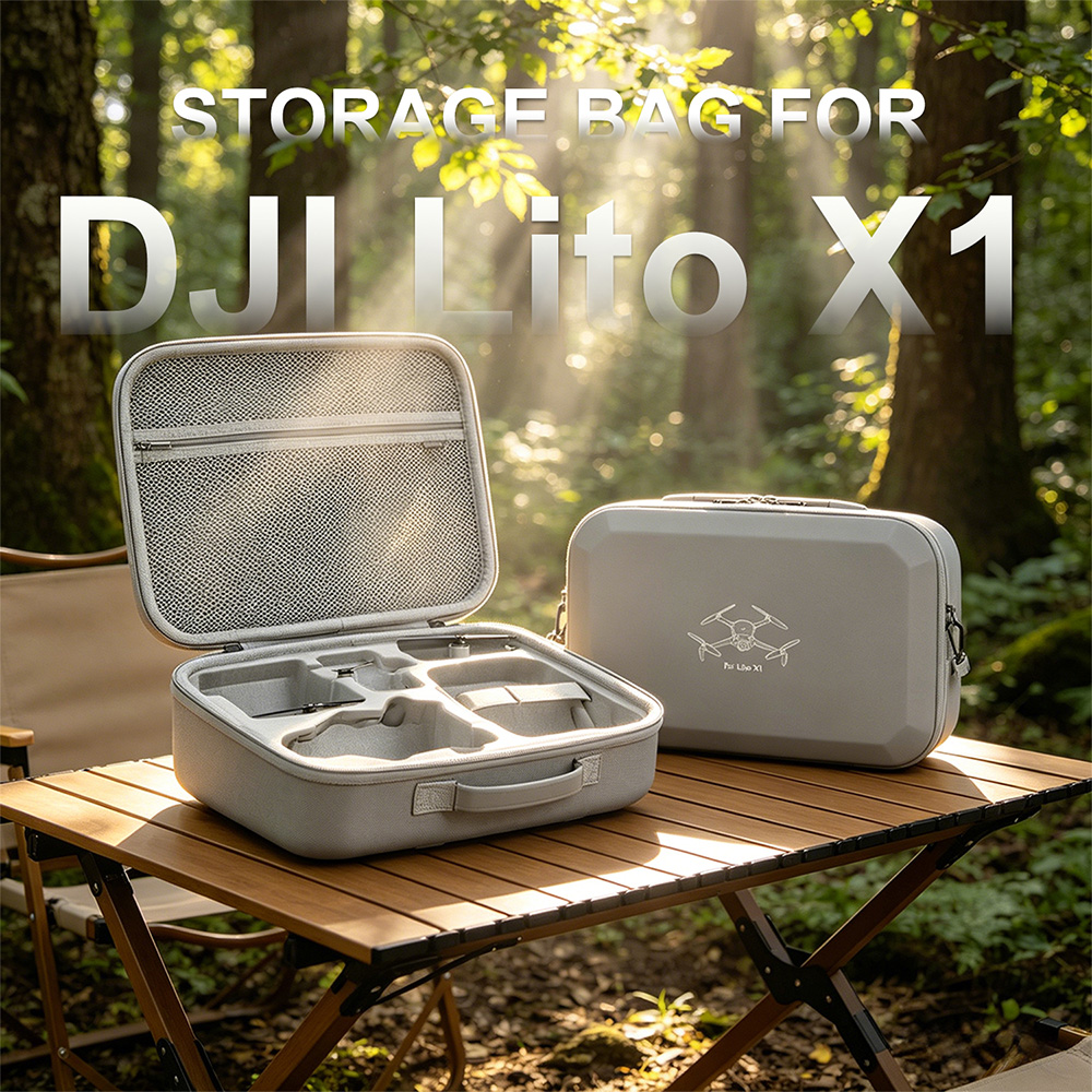 XFJI PU Leather Hard Shell Sho - Drone Hard Shell Case ulasan dan harga