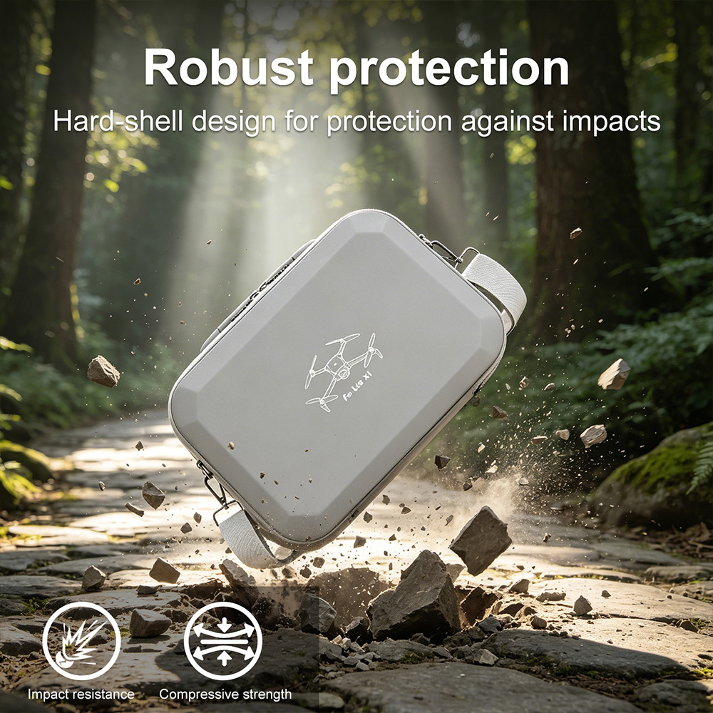 XFJI PU Leather Hard Shell Sho - Drone Hard Shell Case ulasan dan harga