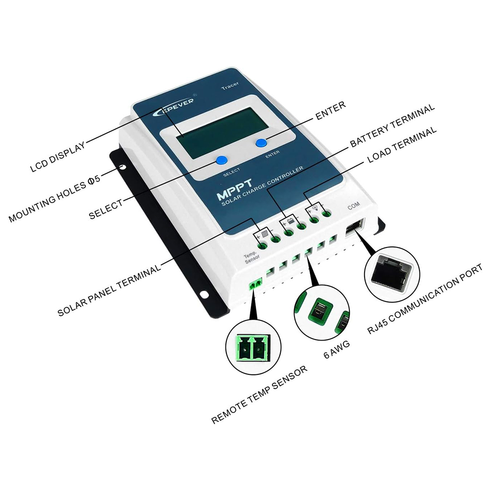 Epever 10A MPPT Solar Regulato - Drone Solar Charger ulasan dan harga