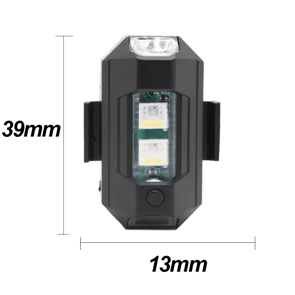 Motorcycle LED RGB Warning Lig - Drone Strobe Light ulasan dan harga
